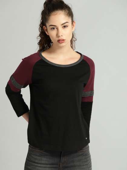 T Shirts Buy Tshirt For Men Women Kids Online In India Myntra - roadster solid t shirt