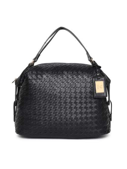 Allen Solly Women Handbags For Allen Solly Black Self Design Handheld Bag
