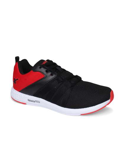 sparx shoes red black