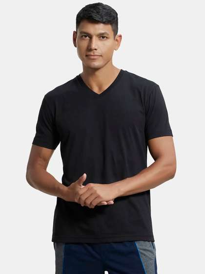Jockey Combed Cotton Rich V Neck Half Sleeve Tshirt -2726