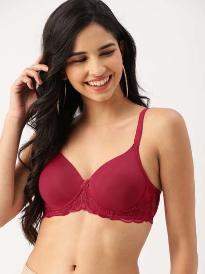 DressBerry Maroon
                        Lace Underwired Lightly Padded Push-Up Bra
                        DB-DR-BRA-022B