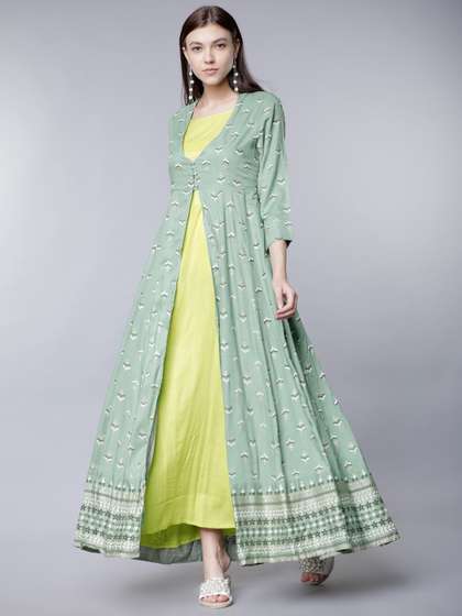 long frocks for ladies in myntra