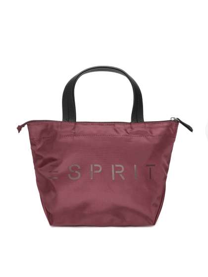 Esprit Handbags Online In India Esprit Burgundy Solid Handheld Bag