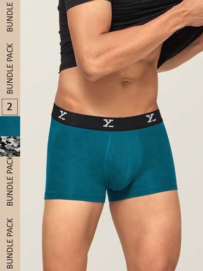 XYXX Men
                          IntelliSoft Antimicrobial Micro Modal Pack of
                          2 Shuffle Trunks XYTRNK2PCKN186