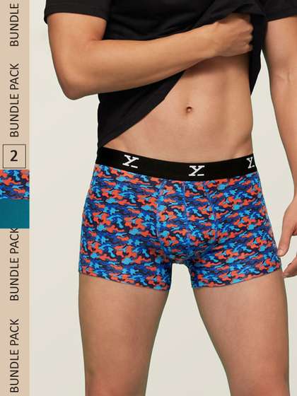 XYXX Men IntelliSoft
                        Antimicrobial Micro Modal Pack of 2 Shuffle
                        Trunks XYTRNK2PCKN178