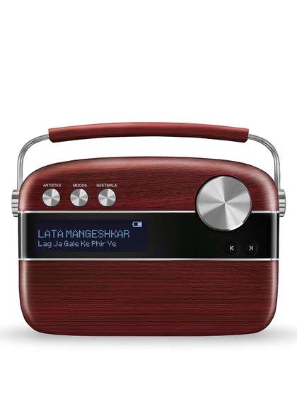 Saregama Carvaan
                          Hindi - Portable Music Player with 5000
                          Preloaded Songs - Cherrywood Red