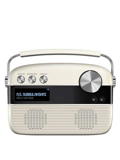 Saregama Carvaan
                          Tamil - Portable Music Player with 5000
                          Preloaded Songs - Porcelain White