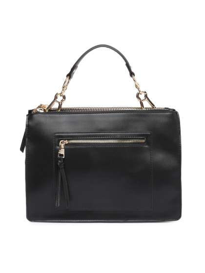 Steve Madden Handbags Online In India Steve Madden Black Solid Handheld Bag
