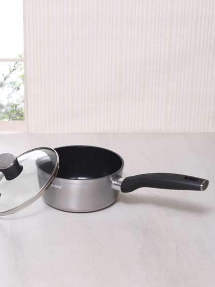 Buy BERGNER Silver Sauce Pan With Lid - Pan for Unisex 7698799 | Myntra