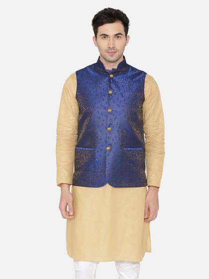 Wintage Woven Design Nehru Jacket