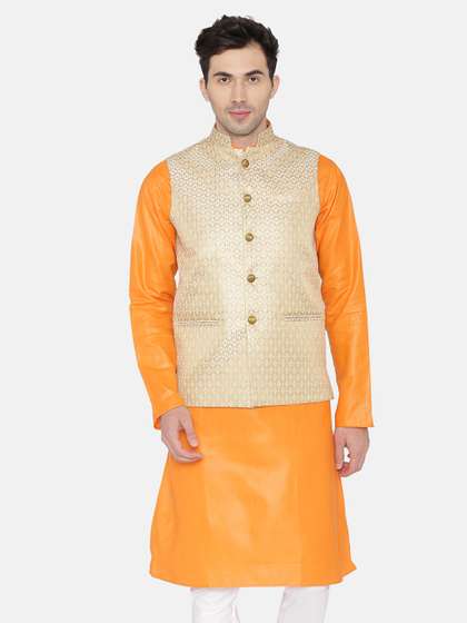 Wintage Woven Design Nehru Jacket