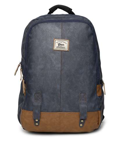 Gear Unisex Navy
                        Blue Solid Backpack