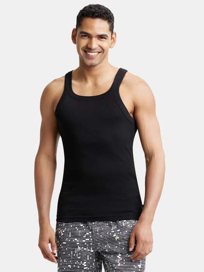 Jockey Combed
                          Cotton Rib Square Neck Gym Vest-US26