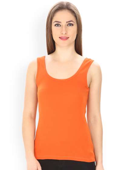 NWT DANCE Costume Orange Printed Tank Top Ladies Sizes