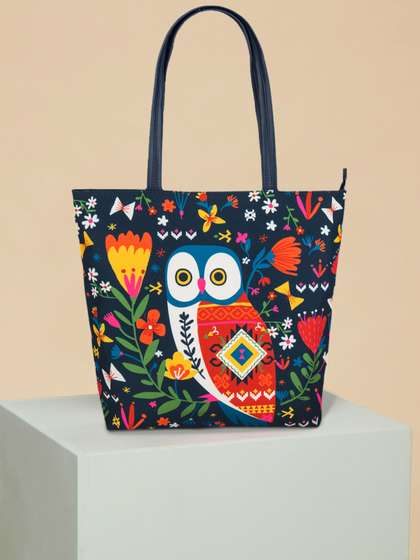 TEAL BY CHUMBAK Printed Tote Bag