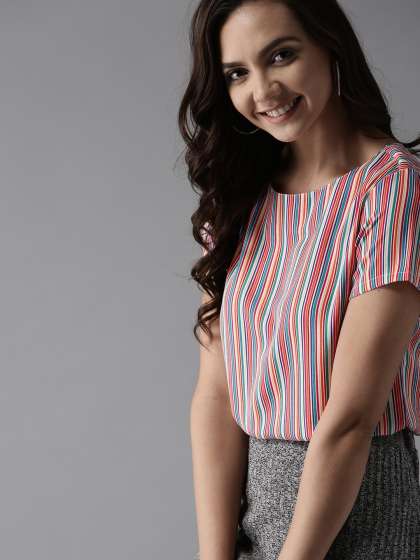 HERE&NOW Candy Store Multi-Toned Striped Top