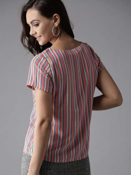 HERE&NOW Candy Store Multi-Toned Striped Top
