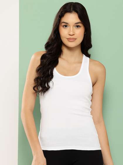 Leading Lady Women
                          White Solid Camisole SARA-WHITE