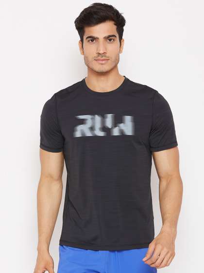 reebok dri fit t shirt mens brown