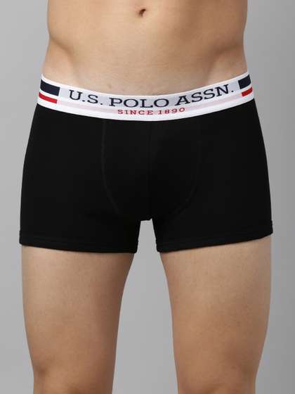 U.S. Polo Assn.
                          Men Black Solid Trunks I641-002-P1