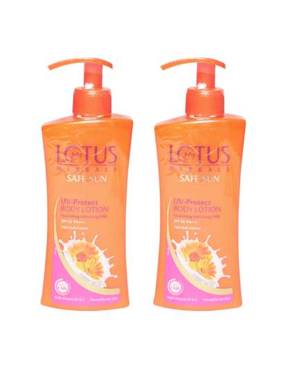 Lotus Herbals Set of 2 Safe Sun UV-Protect Body Lotion