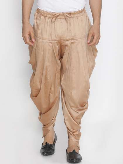 VASTRAMAY Men Beige
                        Solid Dhoti Pants