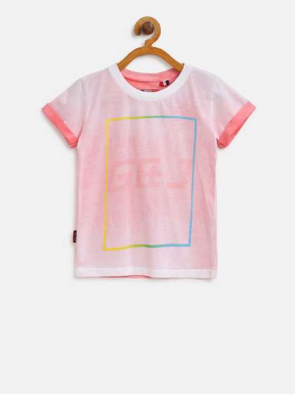 skechers t shirt kids orange