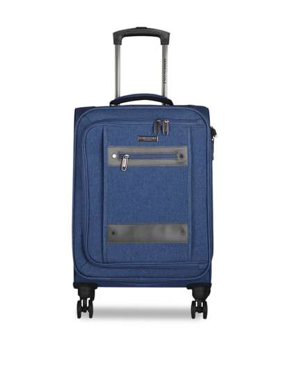 Price History of Kenneth Cole Unisex Navy Blue Solid Cabin Trolley