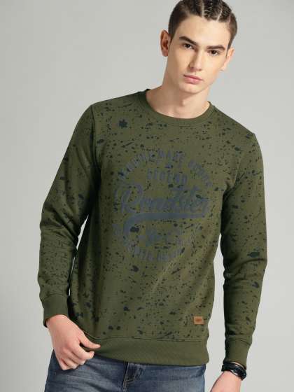Roadster olive green sweatshirt store