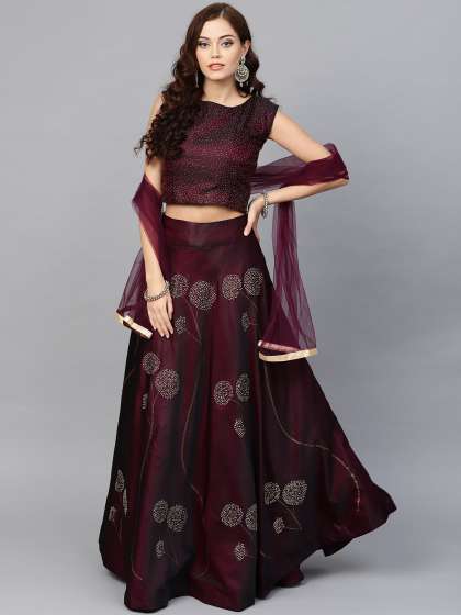 Silk Lehenga Shop For Silk Lehenga Choli Online Myntra