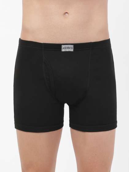 Jockey Men Modern
                        Classic Black Trunks 8008-0105