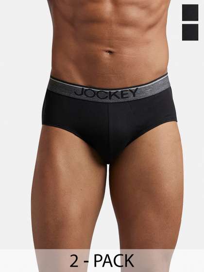 Jockey Pack Of 2
                        Super Combed Cotton Solid Brief with Ultrasoft
                        Waistband-8037