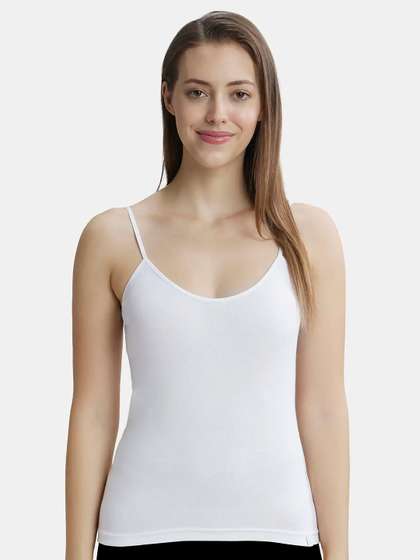 Jockey Super Combed
                      Rib Camisole with Adjustable Straps and StayFresh
                      Treatment -1487