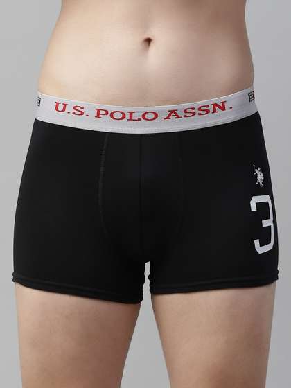 U.S. Polo Assn. Men
                        Black Printed Detail Trunks Y9I015-002-P1