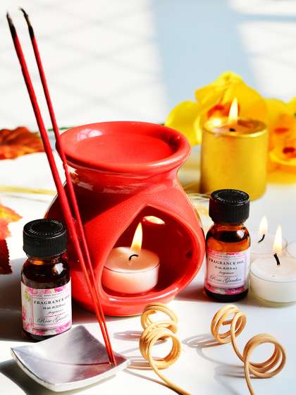 Archies Love Gifts Red Incense & Oil Burner Gift Set