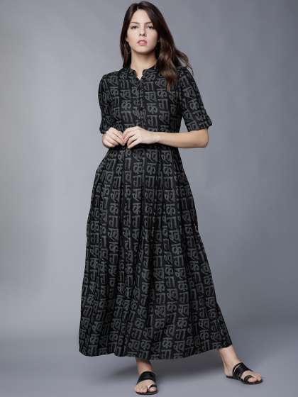 slim fit long frocks