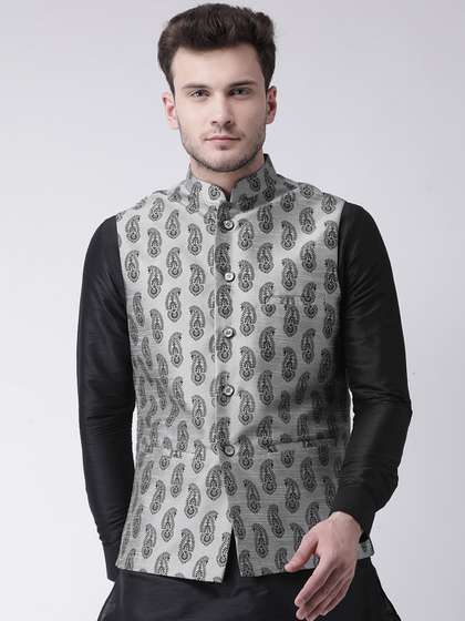 DEYANN Nehru Jacket & Pocket Square