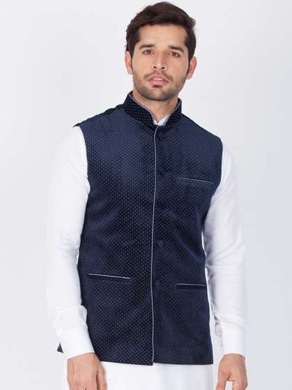 VASTRAMAY Men Printed Nehru Jacket