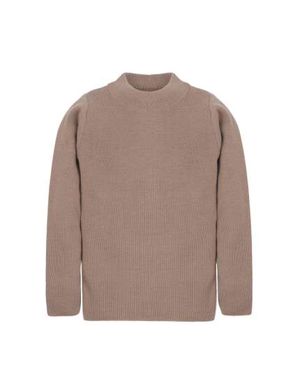 RVK Unisex Camel Brown
                      Solid Pullover Skivvy Sweater