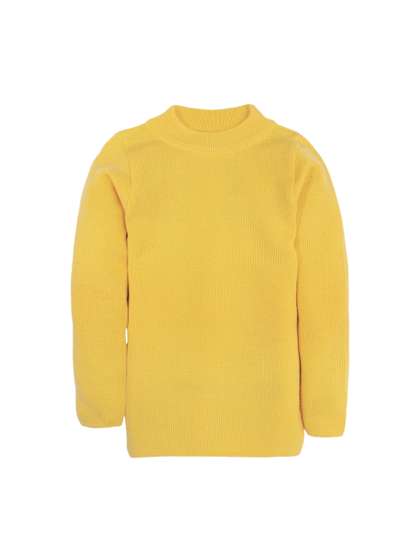 RVK Unisex Yellow
                      Solid Pullover Sweater