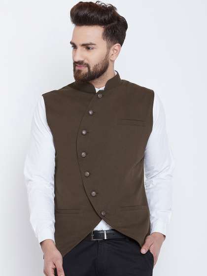Price History of Hypernation Men Solid Pure Cotton Waistcoat from Myntra 111 2628225