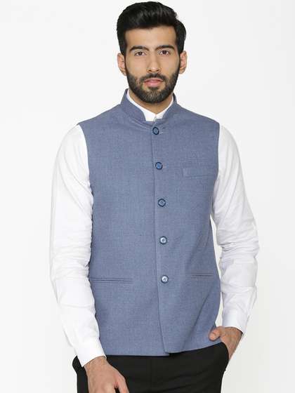 Wintage Woven Design Nehru Jacket