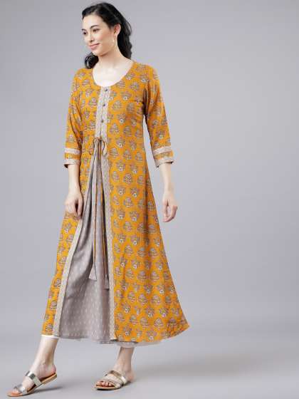 light pink colour kurti combination