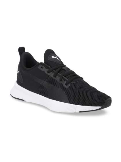 Puma Unisex Black Mesh Flyer Runner Jr Running Shoes