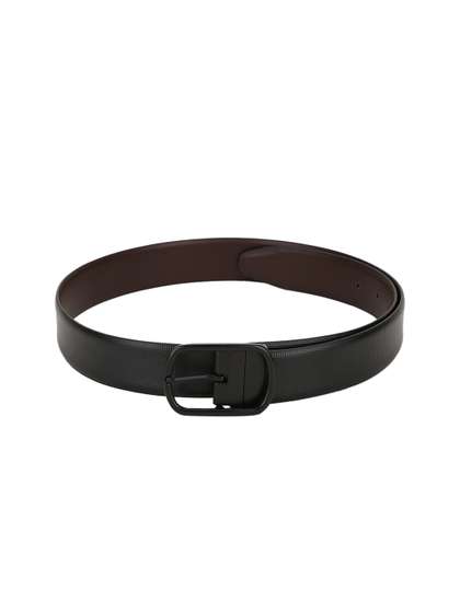 Teakwood Leathers Men
                    Black & Brown Solid Reversible Leather Belt