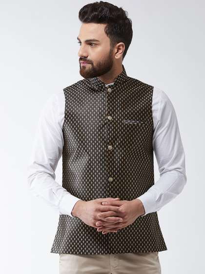 SOJANYA Men Woven Design Nehru Jacket