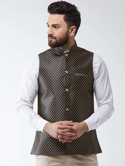 SOJANYA Men Printed Nehru Jacket