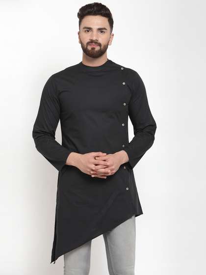 Purple State Asymmetric Straight Kurta