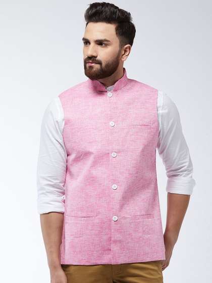 SOJANYA Men Solid Nehru Jacket