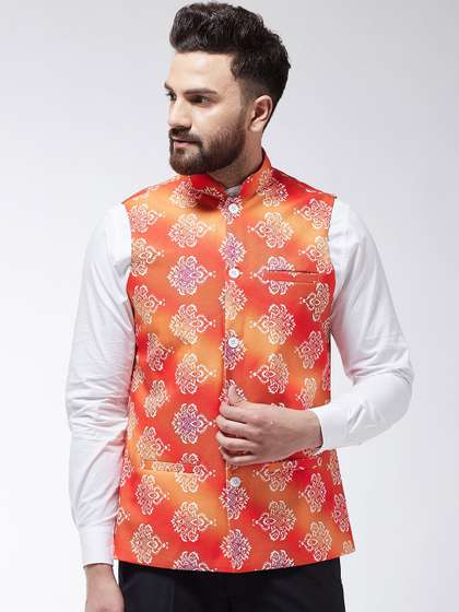 SOJANYA Men Printed Nehru Jacket